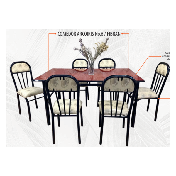 Comedor arcoiris no 6 fibran beige
