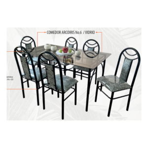 comedor arcoiris no 6 vidrio Comedor arcoiris no 6 vidrio