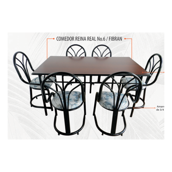 Comedor de sala comedor reina real n6 fibran