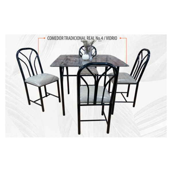Comedor tradicional real n4 vidrio