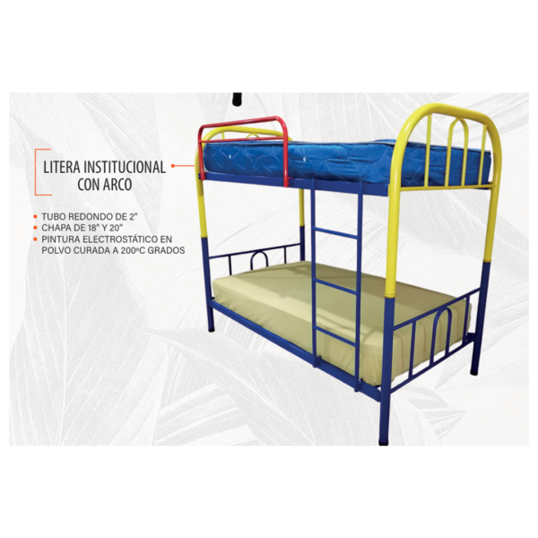 Litera institucional con arco