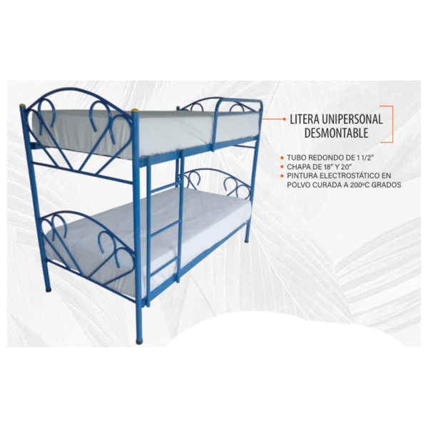 Litera unipersonal desmontable