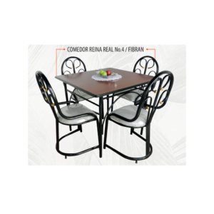 reina real no 4 vidrio fibran Comedor de sala reina real no 4 vidrio fibran