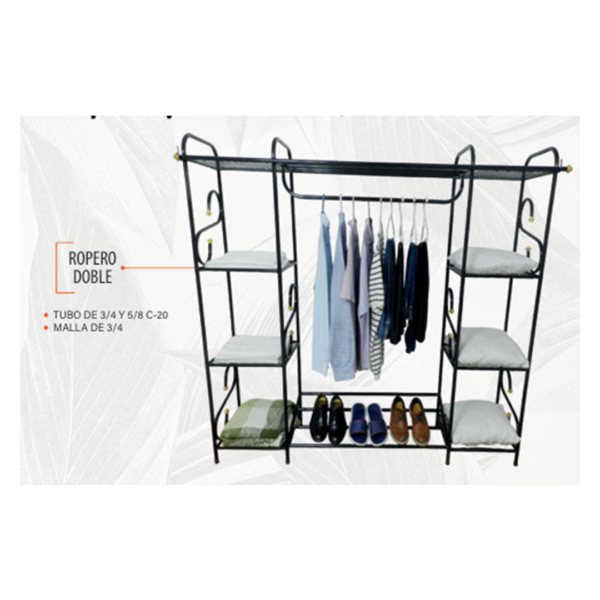Ropero doble magitubos